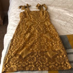 Gold Laced Dress